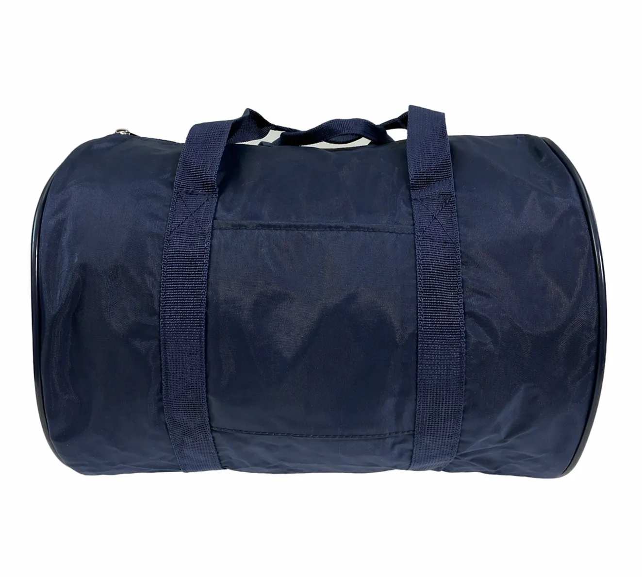 Foldable Duffel Bag Travel Gym Sports School Luggage PVC Nylon Zip - Navy
