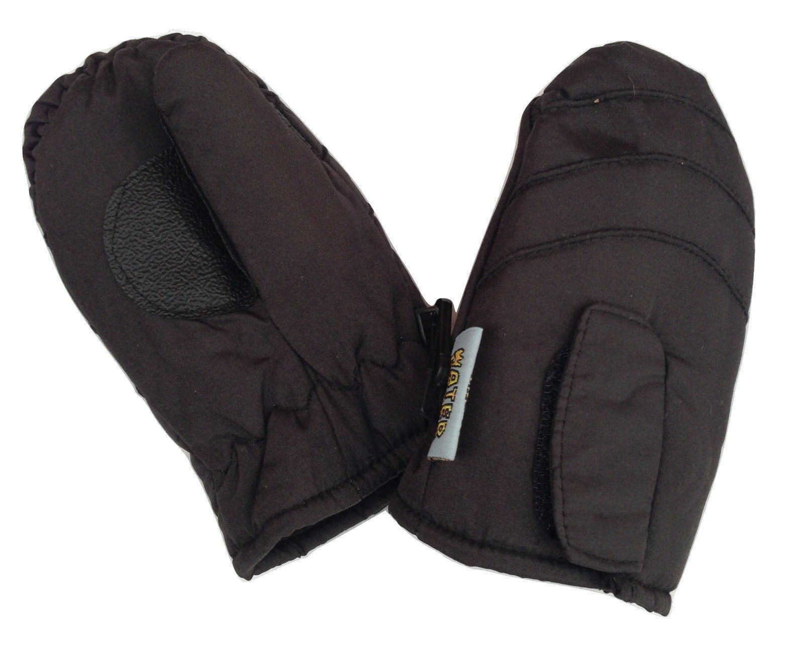 Kids Thermal Waterproof Ski Gloves & Mittens - Lined Winter Snow Gear (Black, 3-6 Yrs)