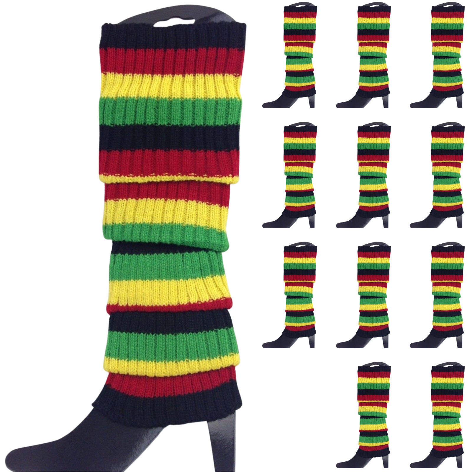 12x Leg Warmers Neon Dance Party Indigenous Colours