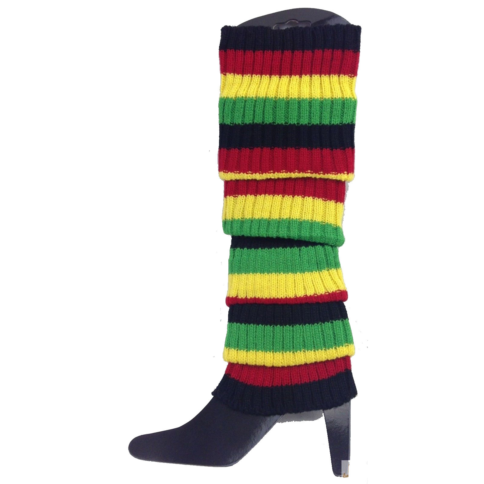 24x Womens Leg Warmers Disco Indigenous Colours - Image 2