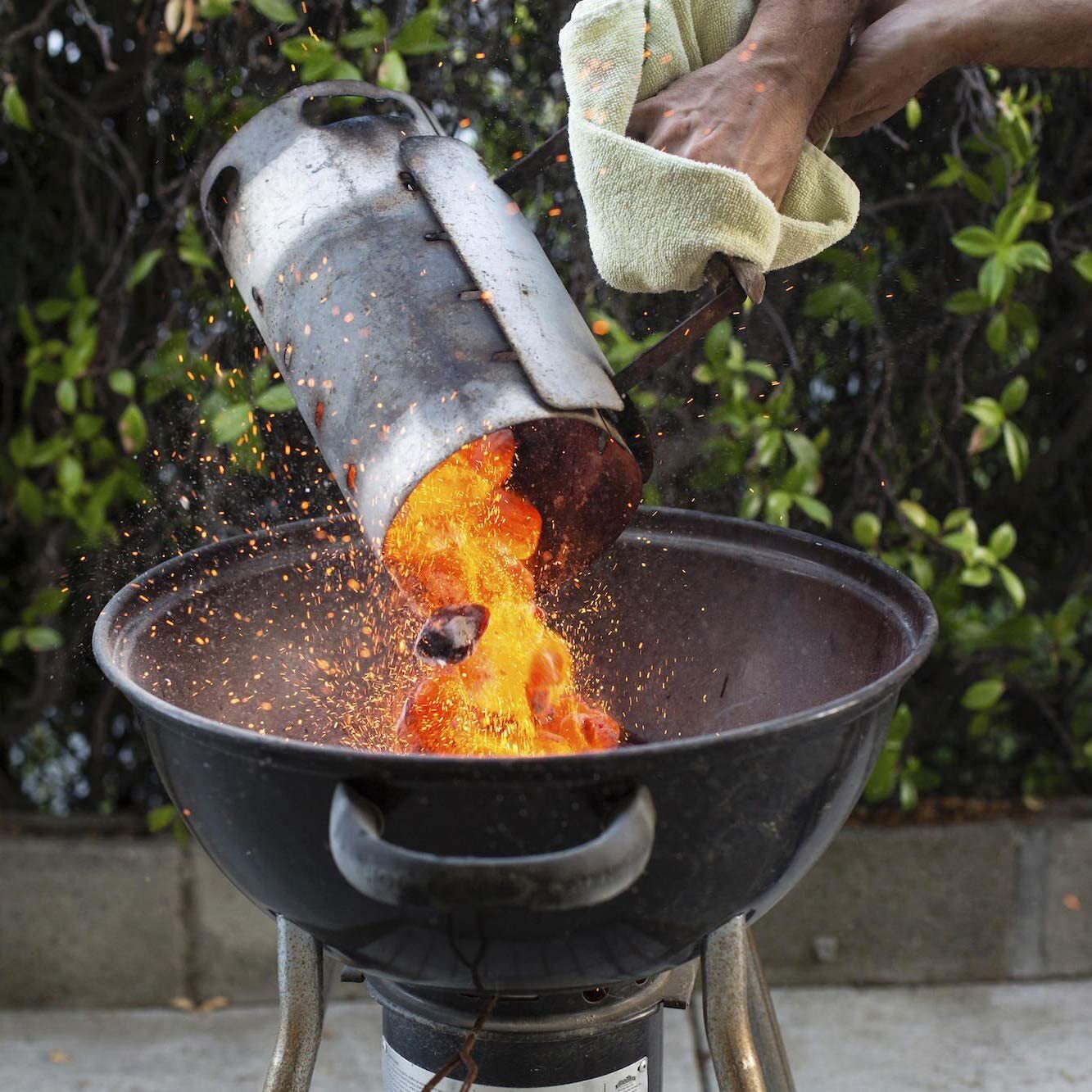 Large Chimney Starter Firewood Quick Rapid Charcoal Lighter Stove For Barbecue - Image 4