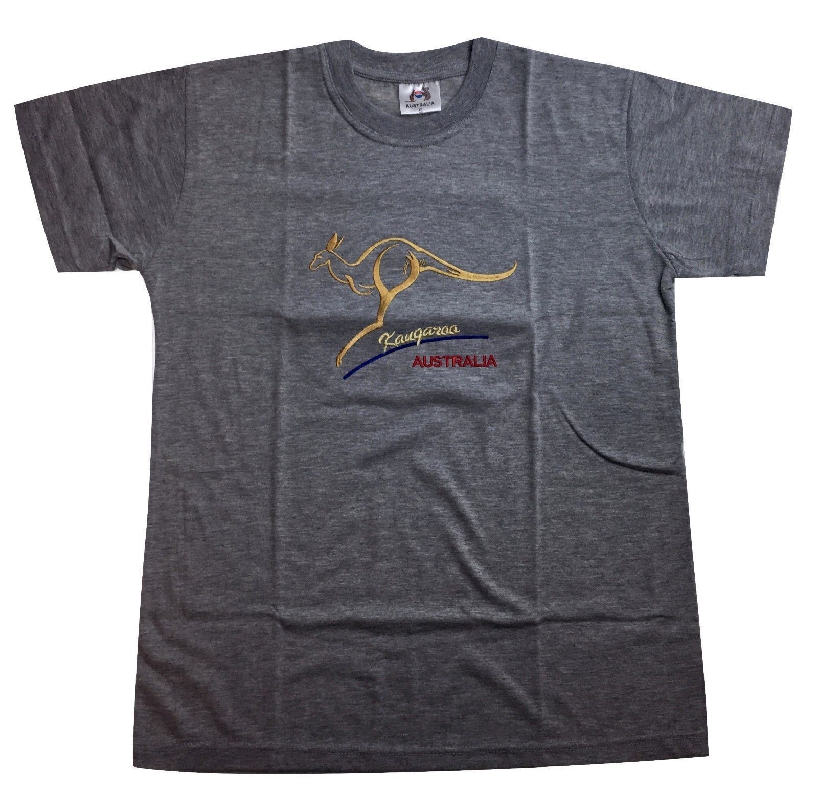 Adult Australian Kangaroo T Shirt Grey M - Image 2