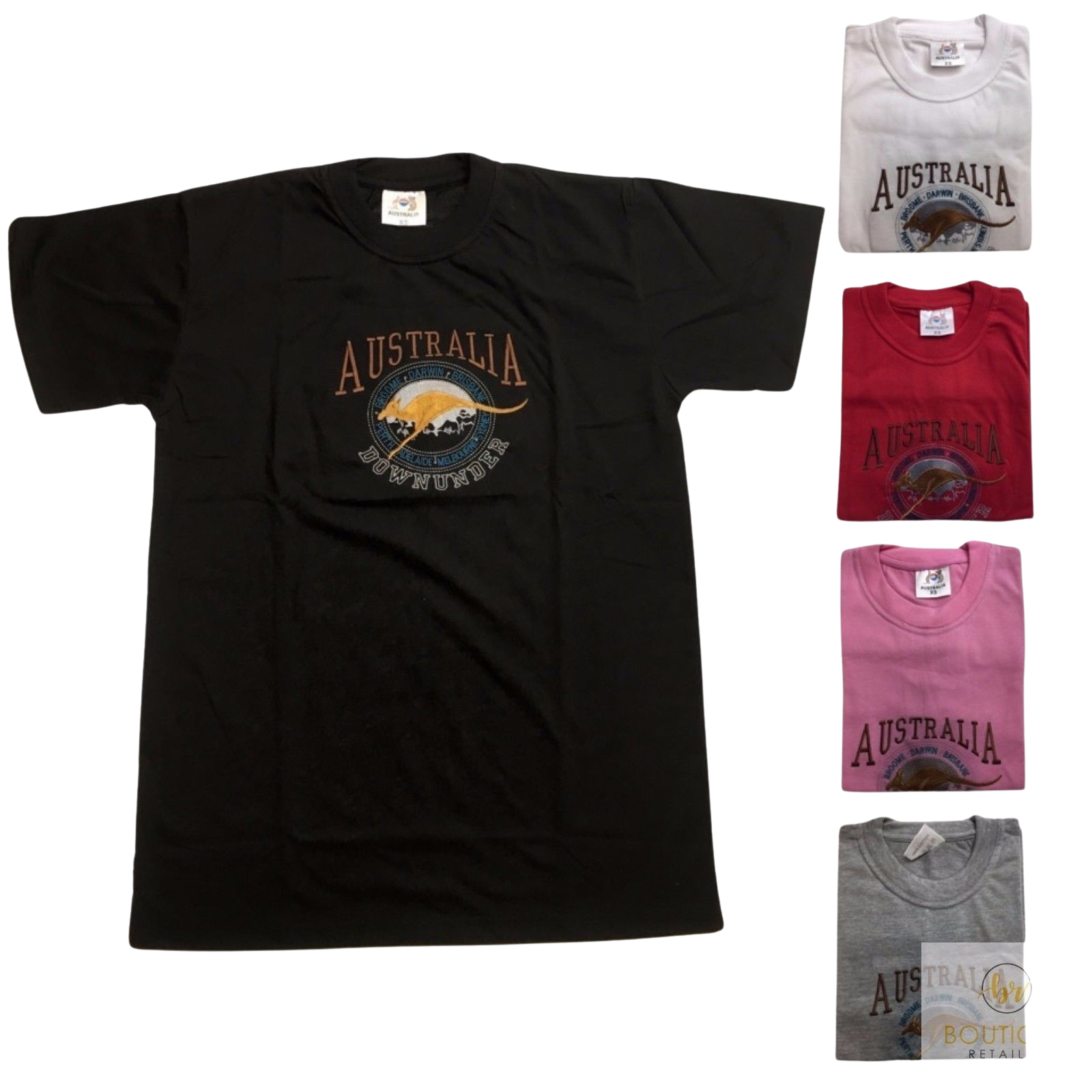 Adult Australia Kangaroo T Shirt Grey XL