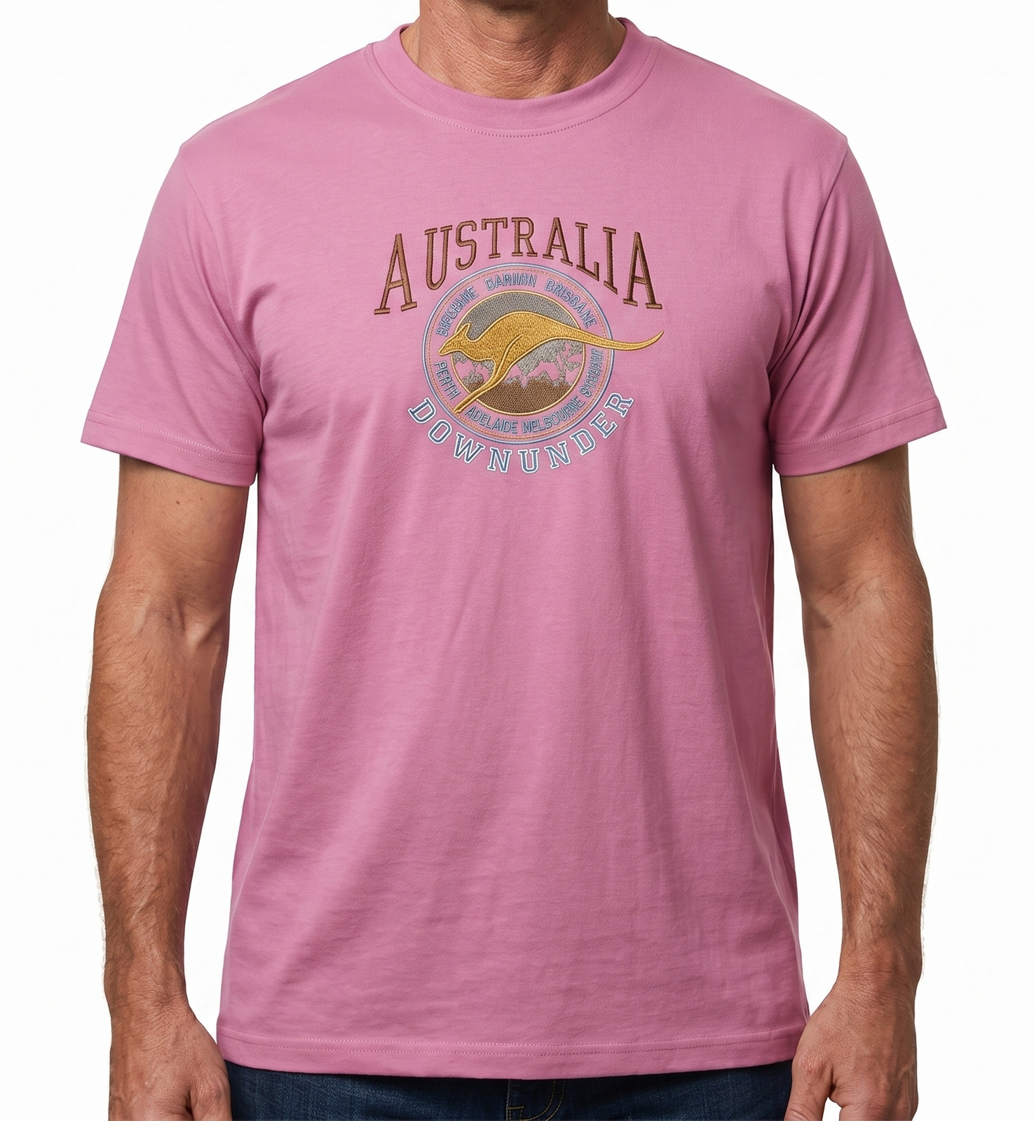 Adult Australia Kangaroo T Shirt Pink S