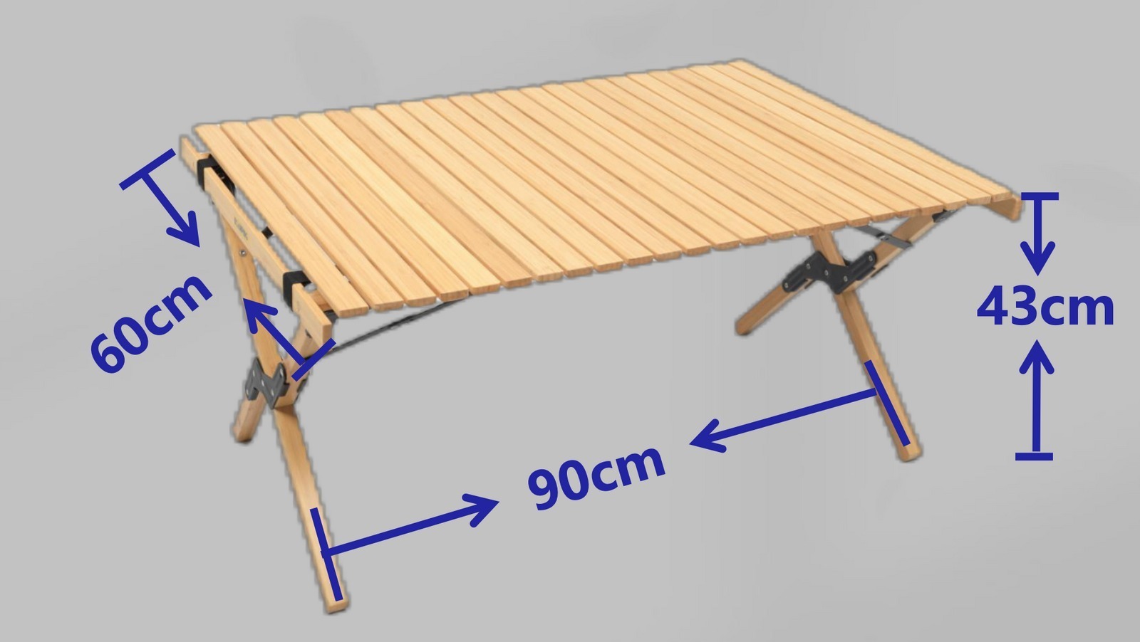 4 Chairs and 1 Table Set Bamboo Camping Folding Portable Outdoor Picnic - Image 10