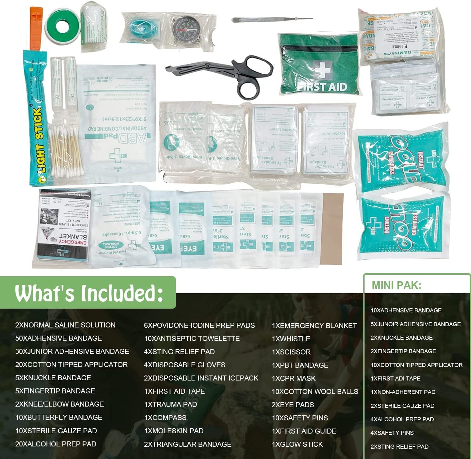 258-Piece Premium First Aid Kit Medical Set (3-Pack) - Image 5