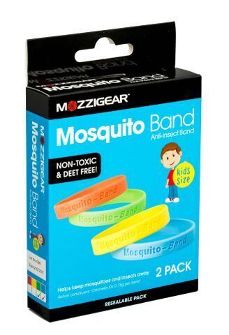 Mozzigear Mosquito Kids Wrist Band Repellent Camping Hiking 2-Pack - Image 2