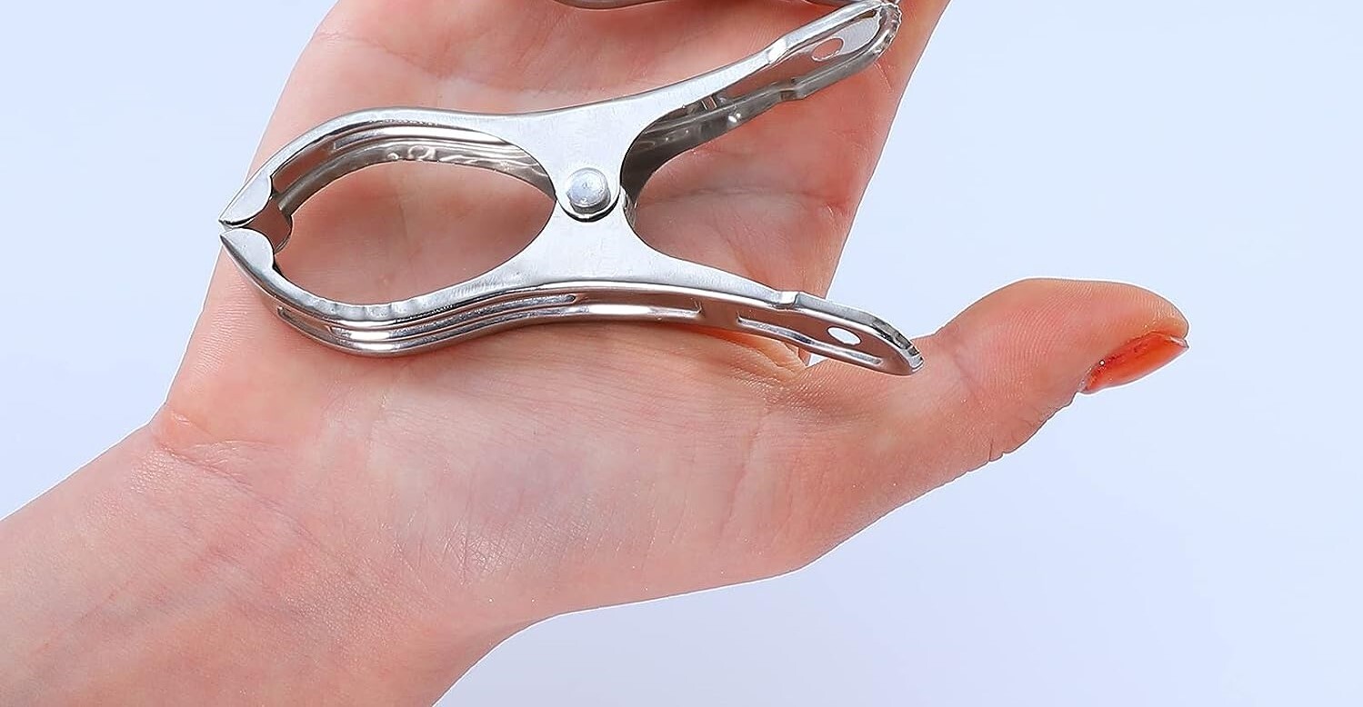 6x Stainless Steel Clothes Pegs Laundry Line Clips - Image 3