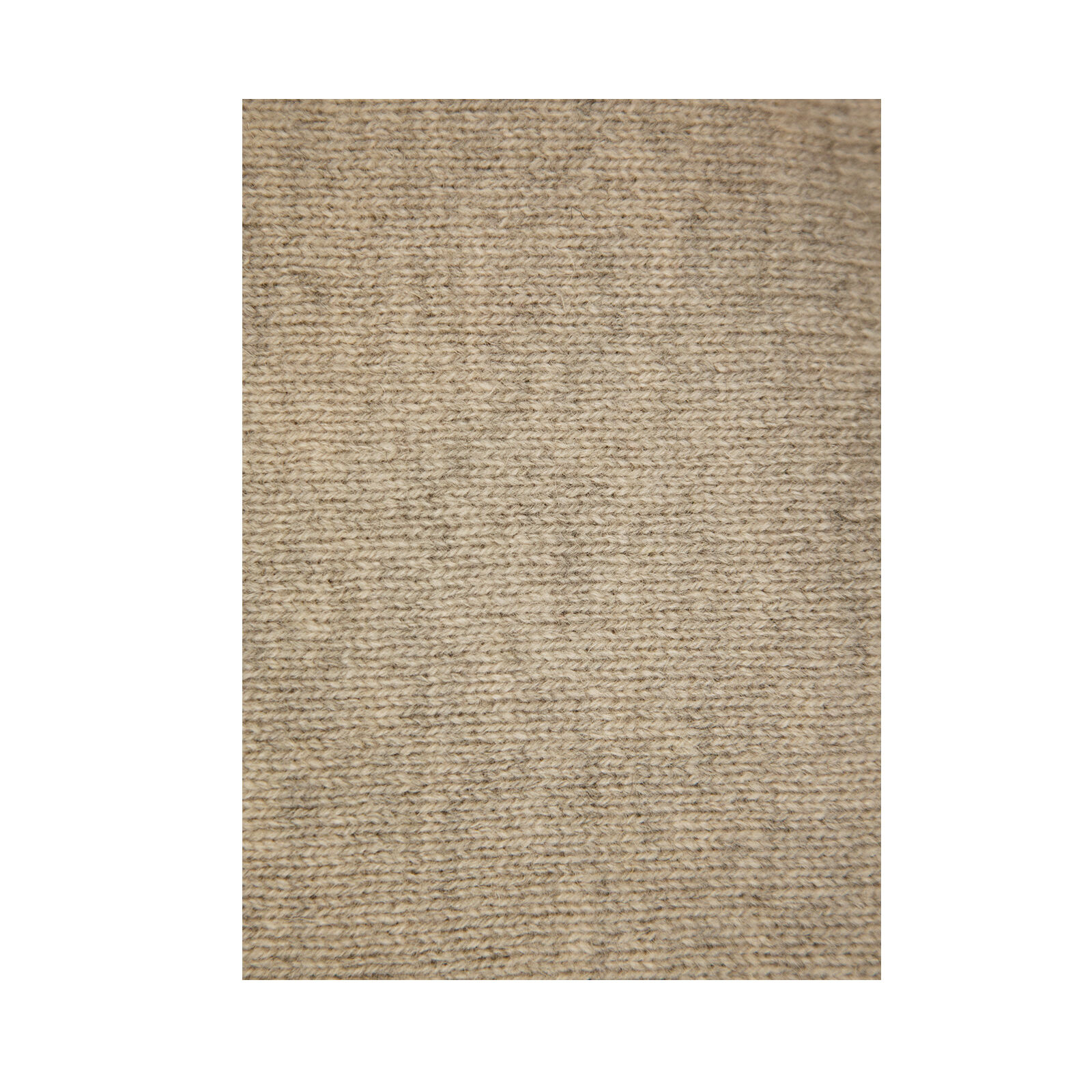 Men's 100% Shetland Ragg Wool Crew Neck Knit Jumper - Beige - XXL - Image 7