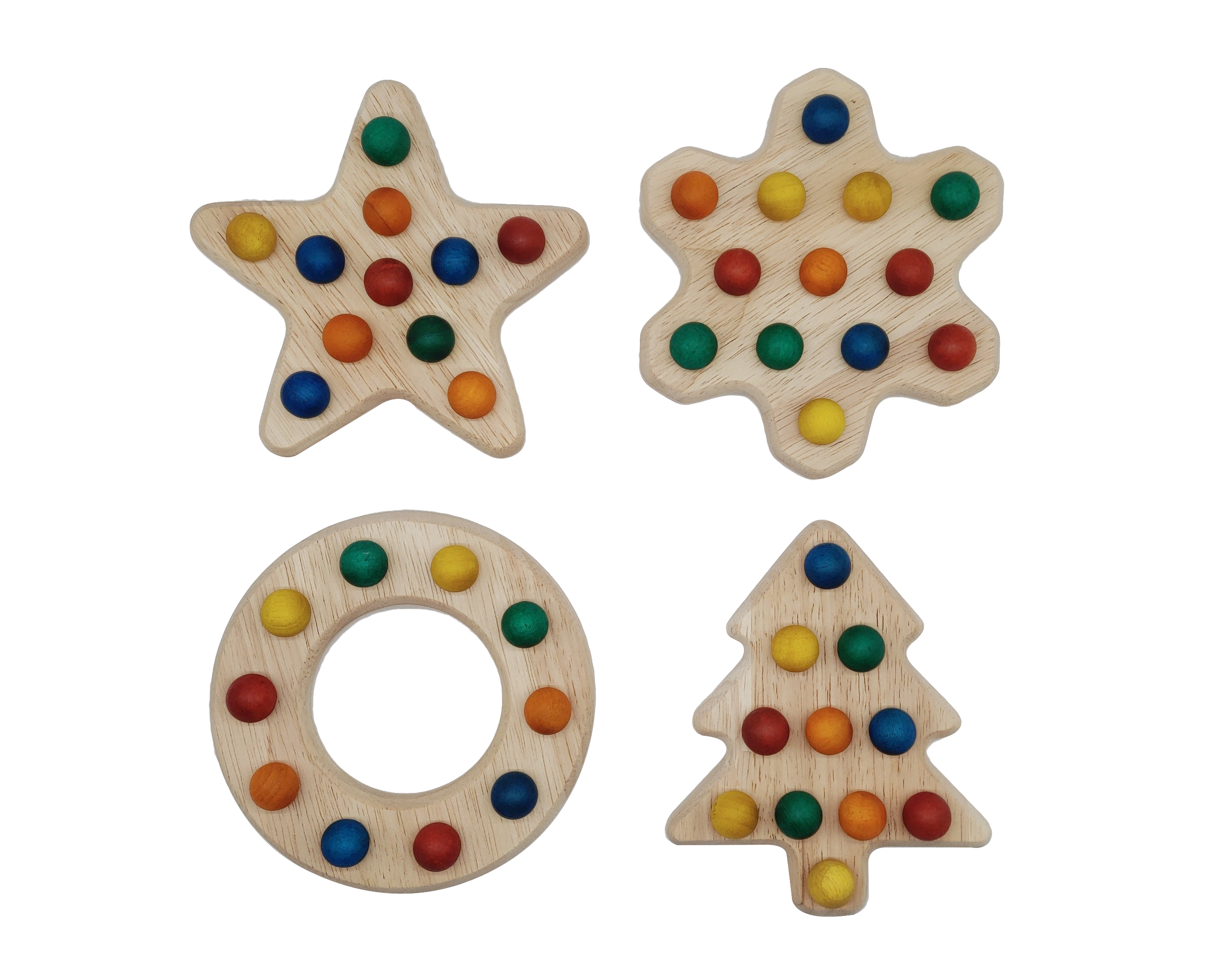 Fill Me Wooden Sensory Play Activity Boards Set of 4