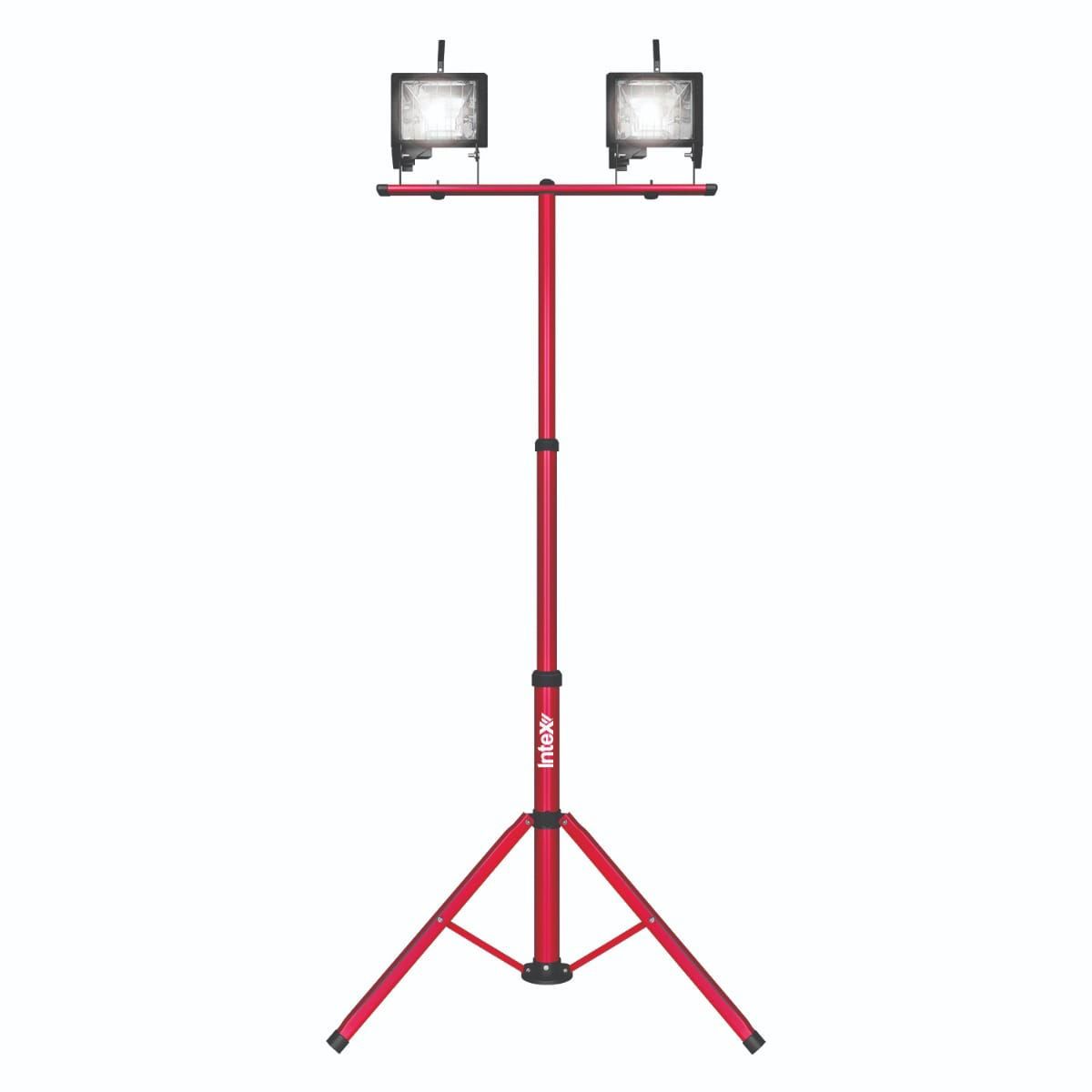 Intex 1000W Halogen Worklight Flood Light with Portable Tripod Stand