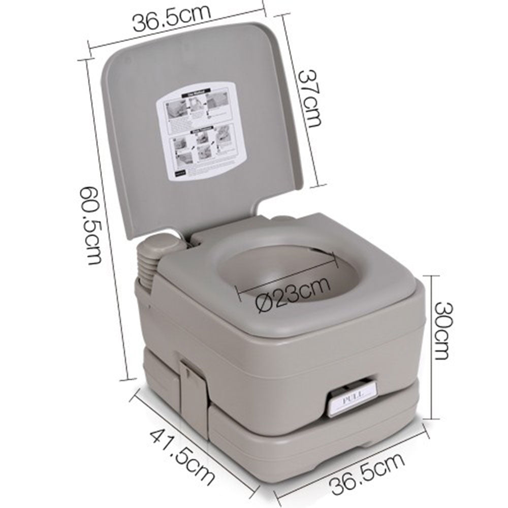 10L Outdoor Portable Camping Toilet - Image 2