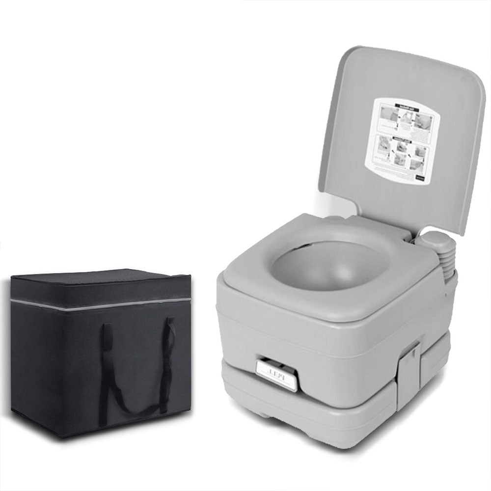 10L Outdoor Portable Camping Toilet with Bonus Carry Bag