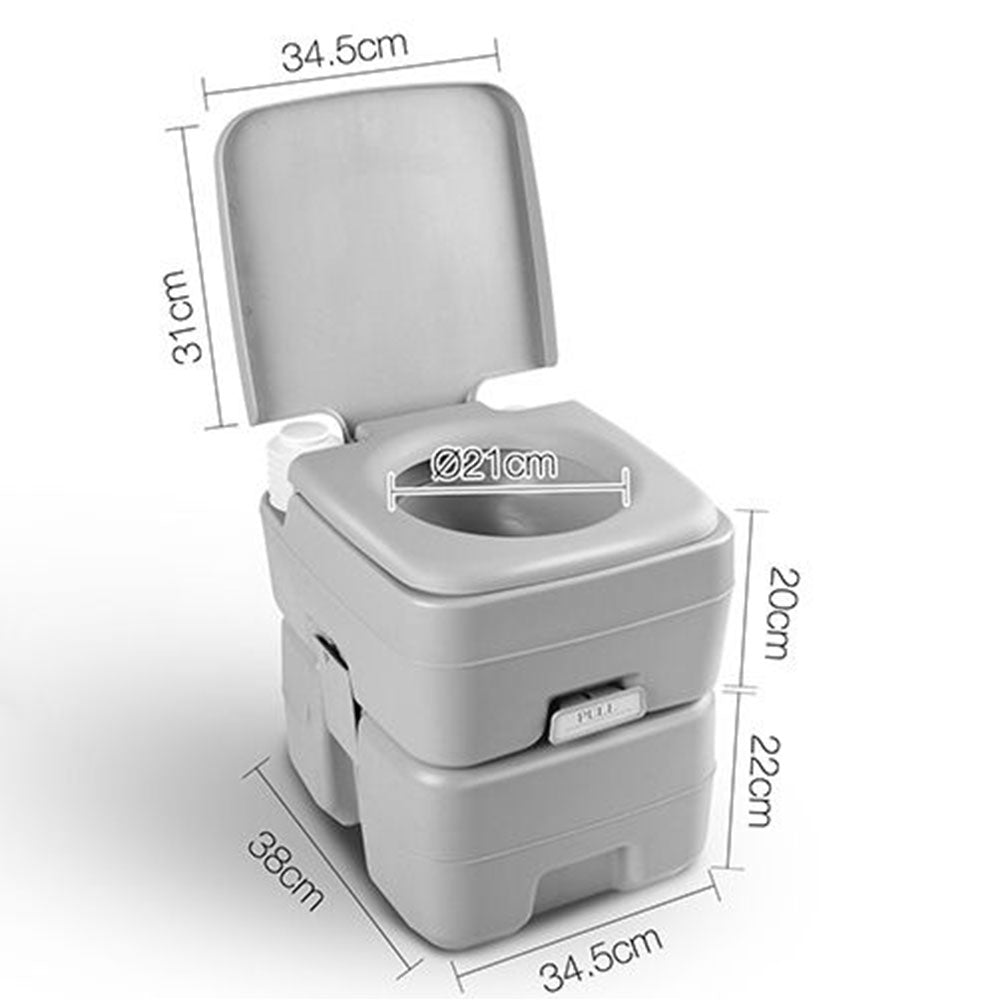 20L Outdoor Portable Camping Toilet with Carry Bag - 50 Flush - Image 11