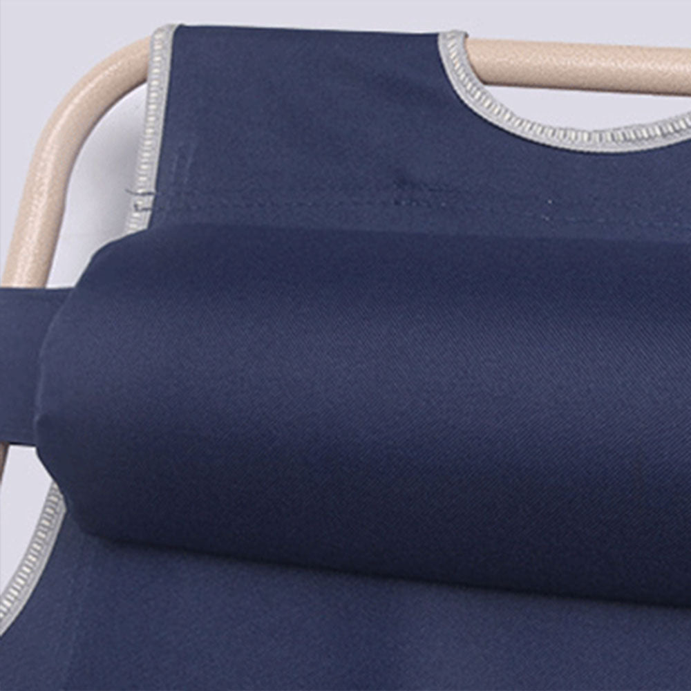 Reclining Beach Deck Lounge Chair Outdoor Camping Folding - Navy - Image 4
