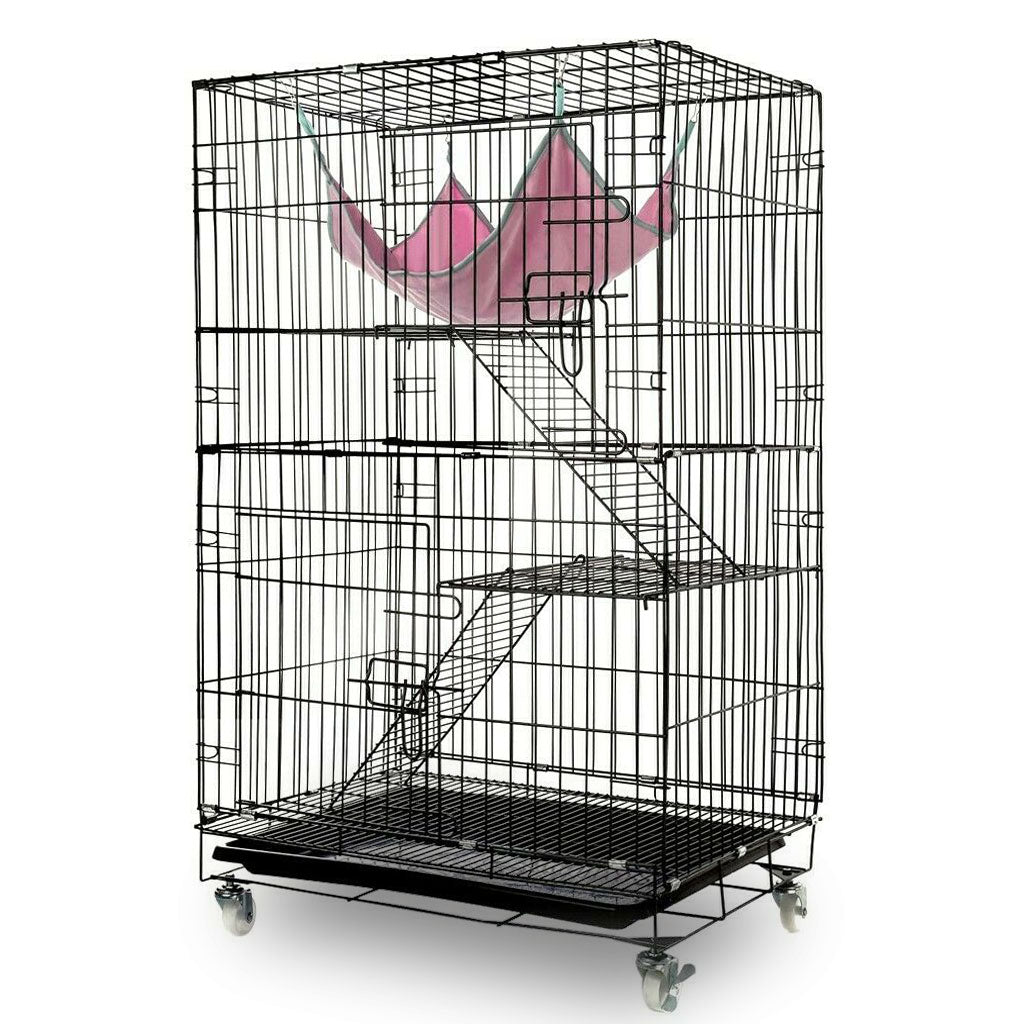 3-Level XL Multi-Pet Aviary Cage with Castors