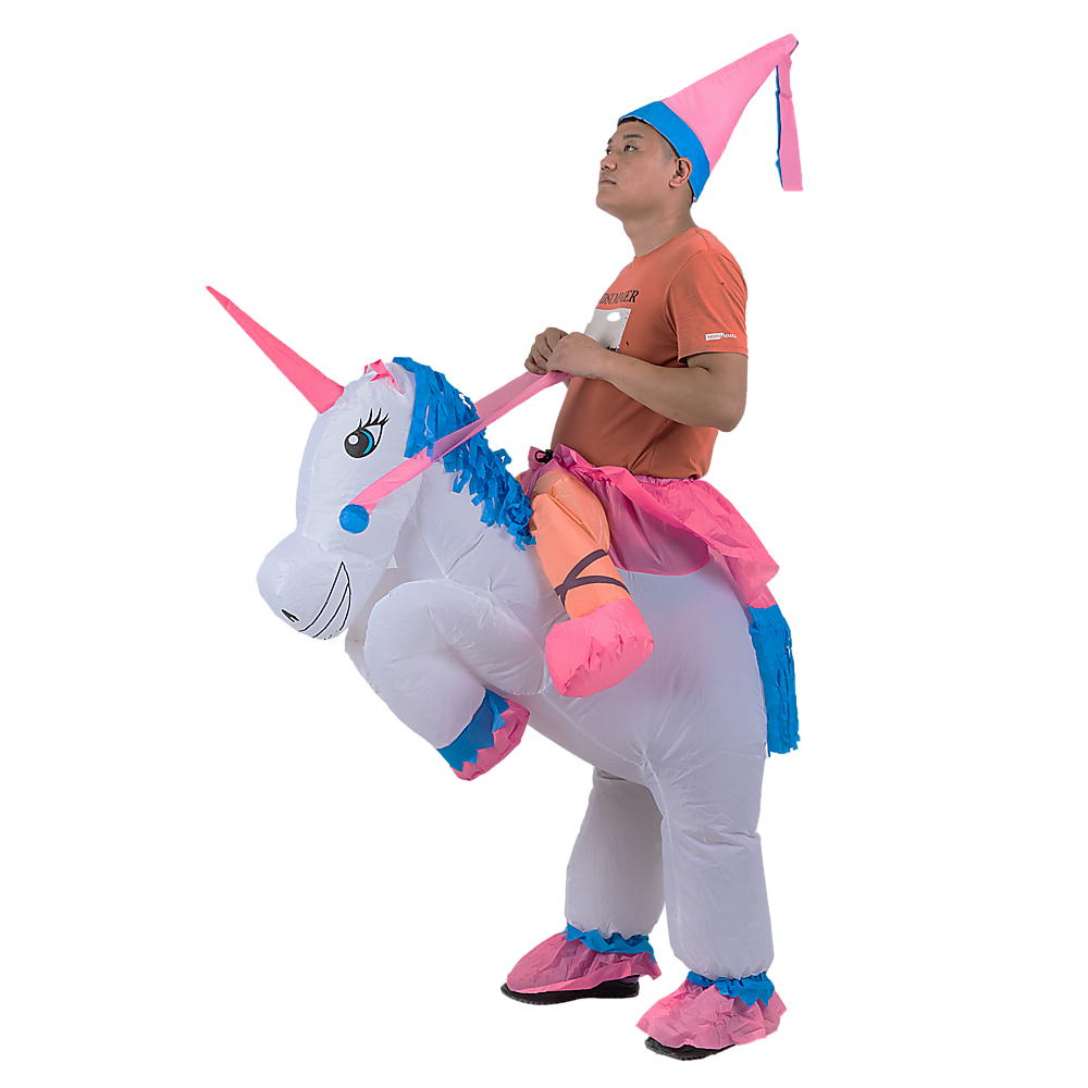 Unicorn Inflatable Fancy Dress Costume (Fan-Operated)