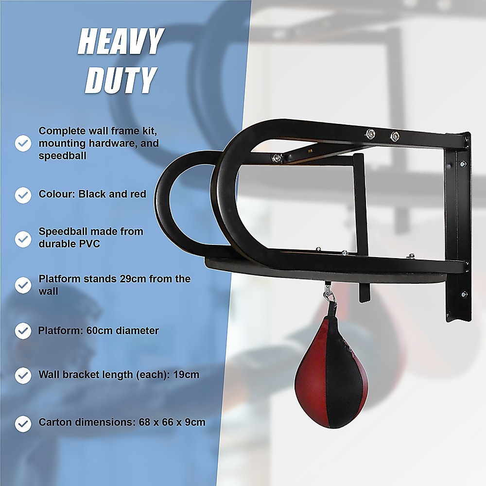 Boxing Speedball Training Set with Wall Mount Frame - Image 8