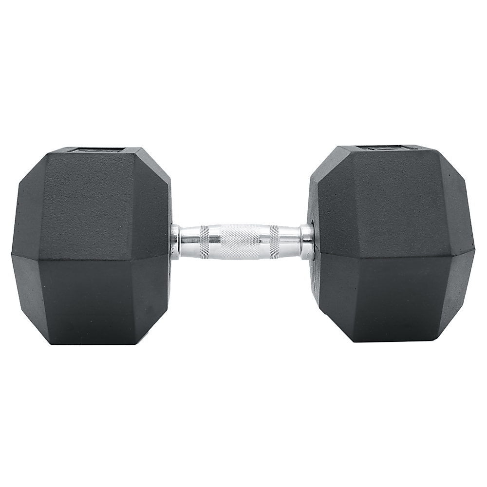 20KG Commercial Rubber Hex Dumbbell Gym Weight - Image 4