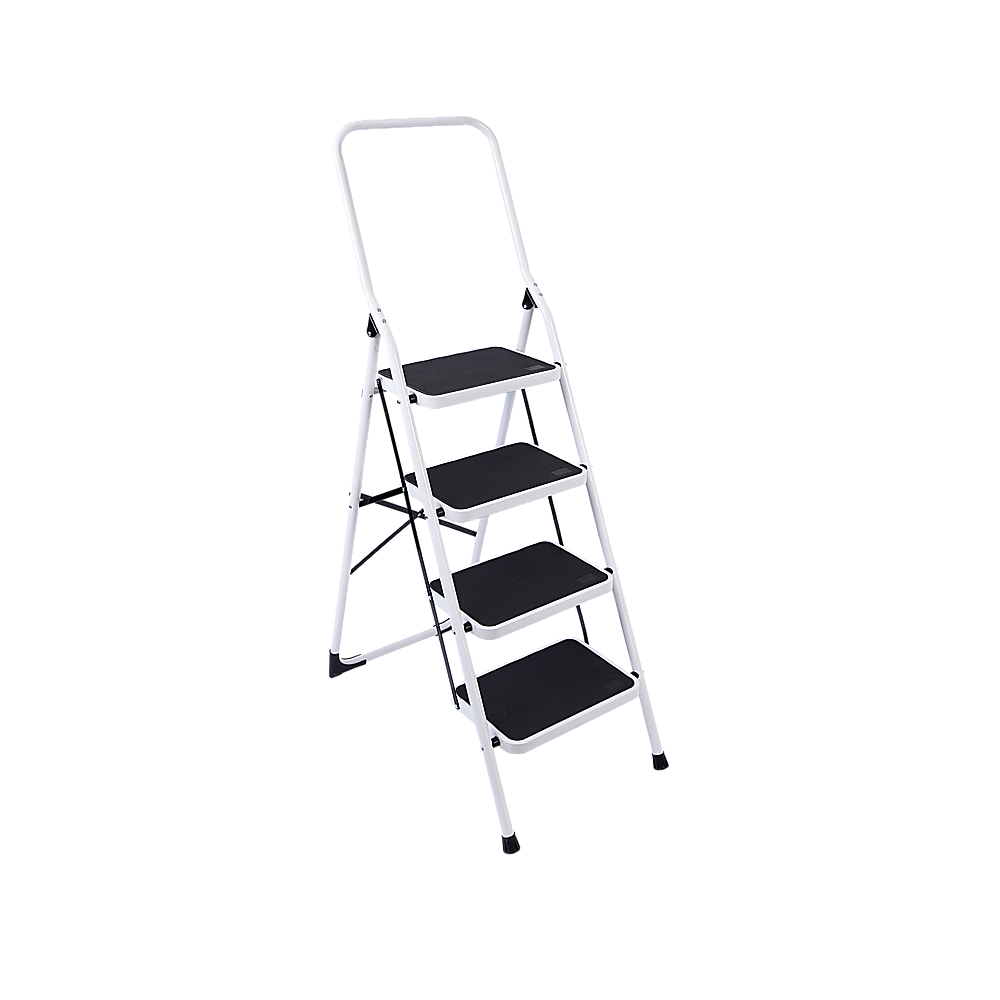 Foldable Non Slip 4 Step Steel Ladder