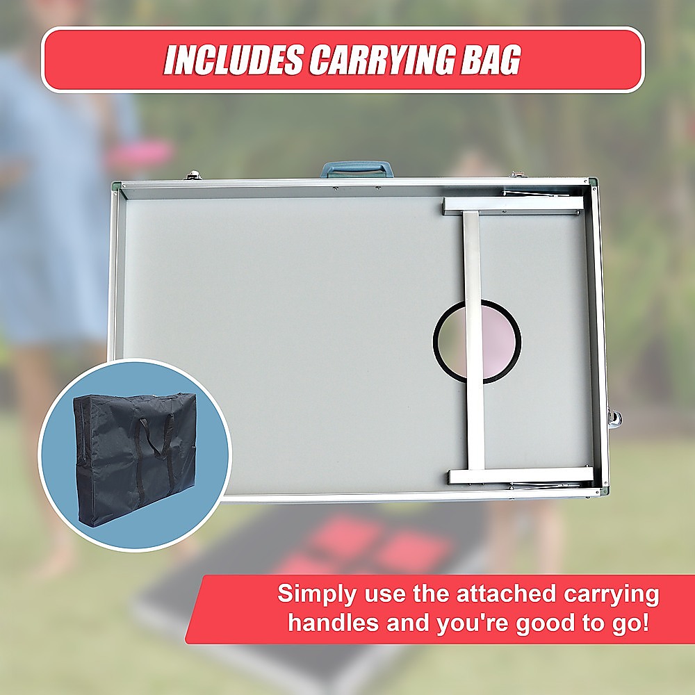 Bean Bag Toss Cornhole Game Set Aluminium Portable - Image 8