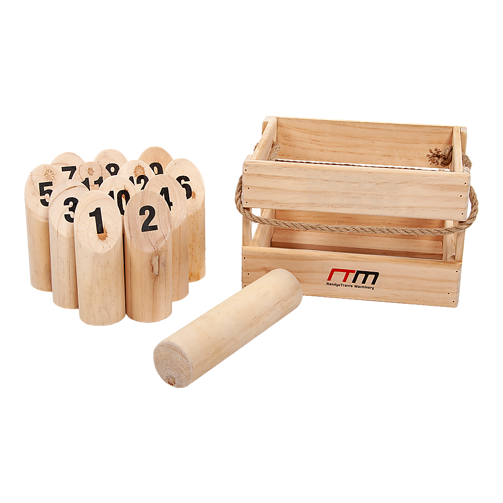 Number Toss Wooden Outdoor Game Set with Carry Case