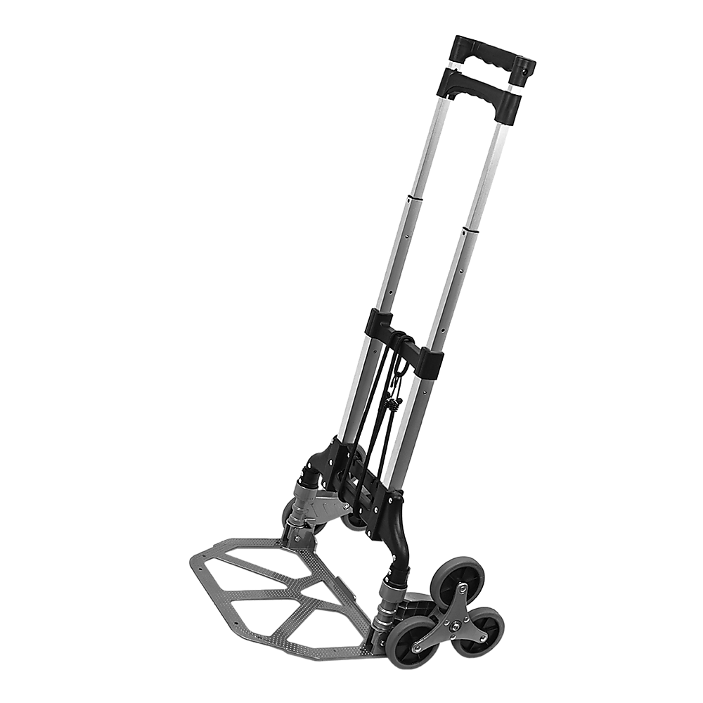 Stair Climbing Trolley (6 Wheels, Aluminium Folding Hand Cart)