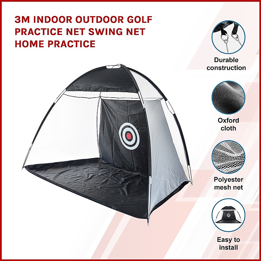 3m Indoor Outdoor Golf Practice Net Swing Home Training - Image 3