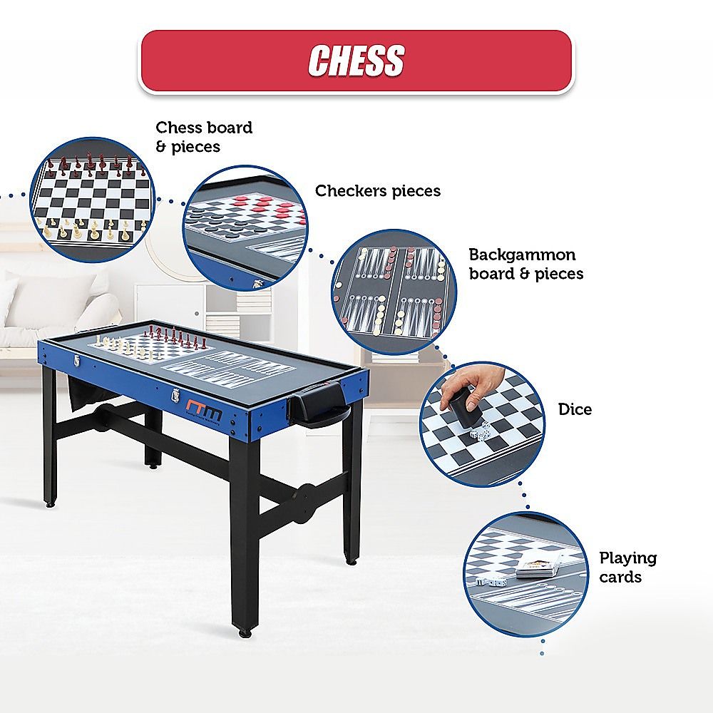 4FT 12 in 1 Combo Games Table Foosball Hockey - Image 14