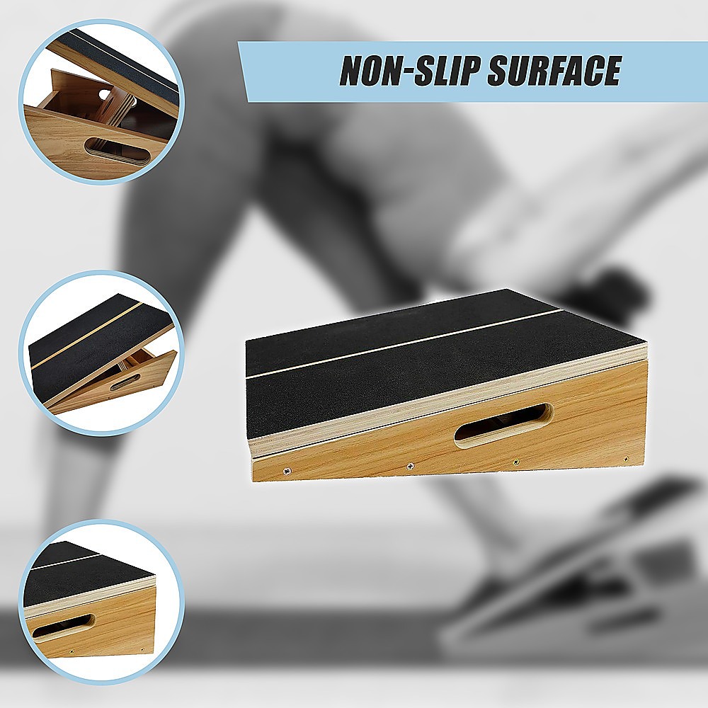 Wooden Slant Exercise Board with Adjustable Incline - Image 8