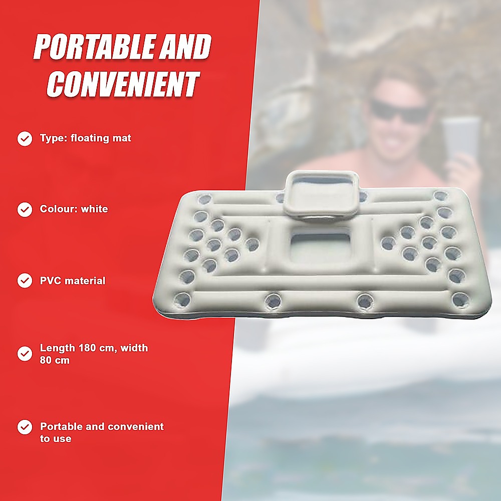 Big PVC Inflatable Beer Pong Raft Pool Party Game - Image 11
