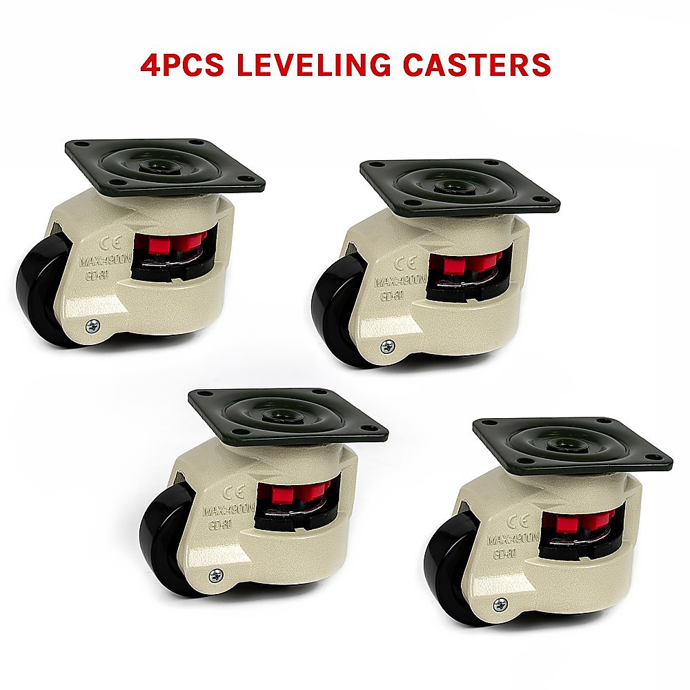 Leveling Casters Swivel Workbench Wheel (1000KG, Retractable, 4PCS) - Image 11