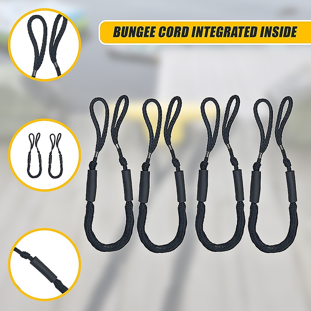 4-Pack Marine Bungee Dock Lines - Image 10
