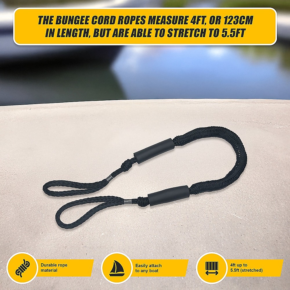 4-Pack Marine Bungee Dock Lines - Image 11