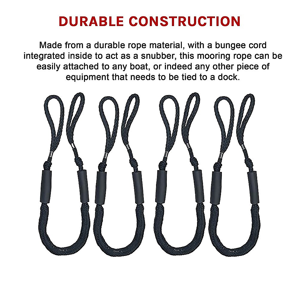 4-Pack Marine Bungee Dock Lines - Image 13