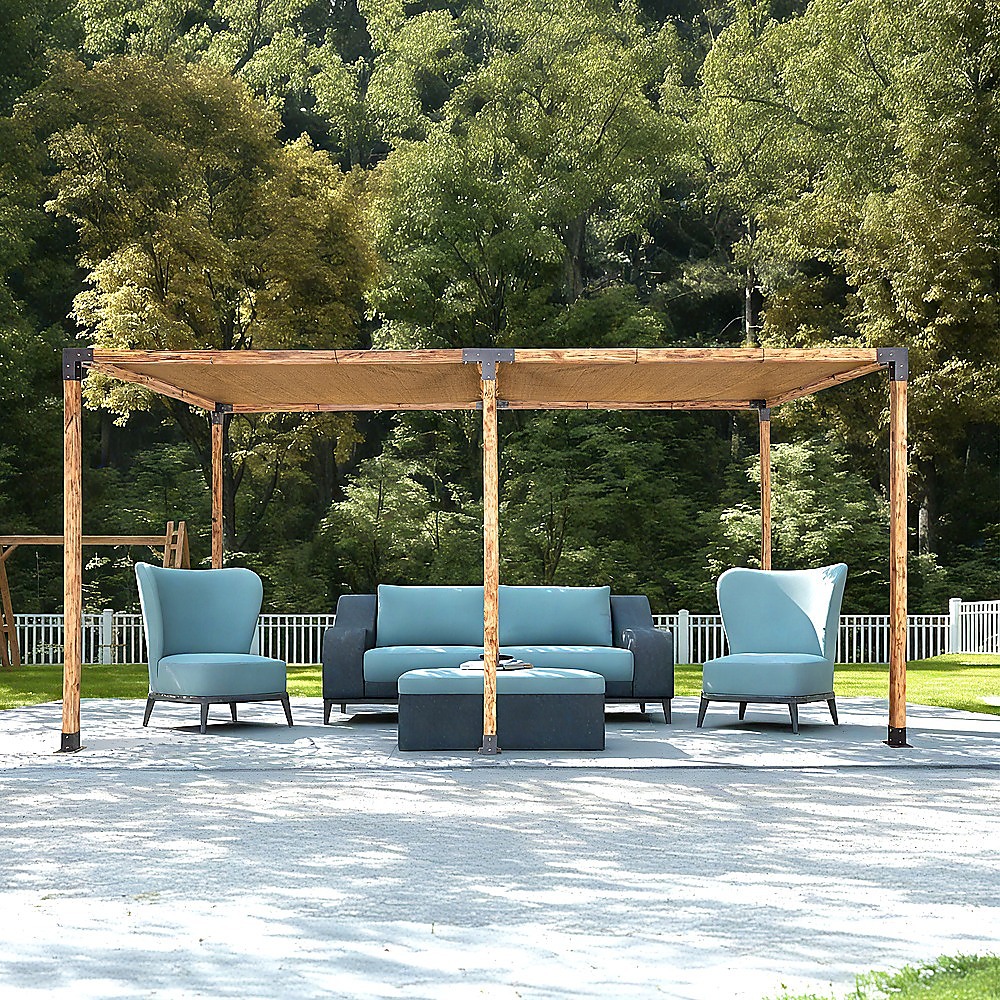 Roof Pergola Gazebo Brackets Kit with Coffee Screen - Image 2