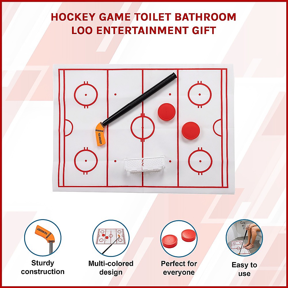Toilet Hockey Game - Fun Bathroom Loo Entertainment Gift - Image 3