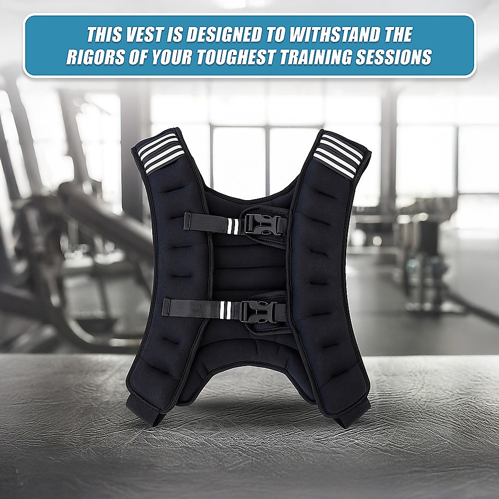 10KG Weighted Vest Gym Fitness Strength Training Weight Loss - Image 10