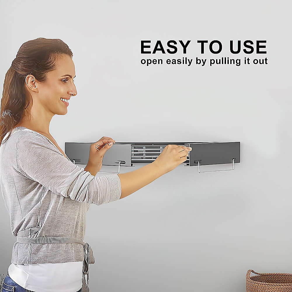 Wall Mounted Collapsible Laundry Drying Rack - Image 10