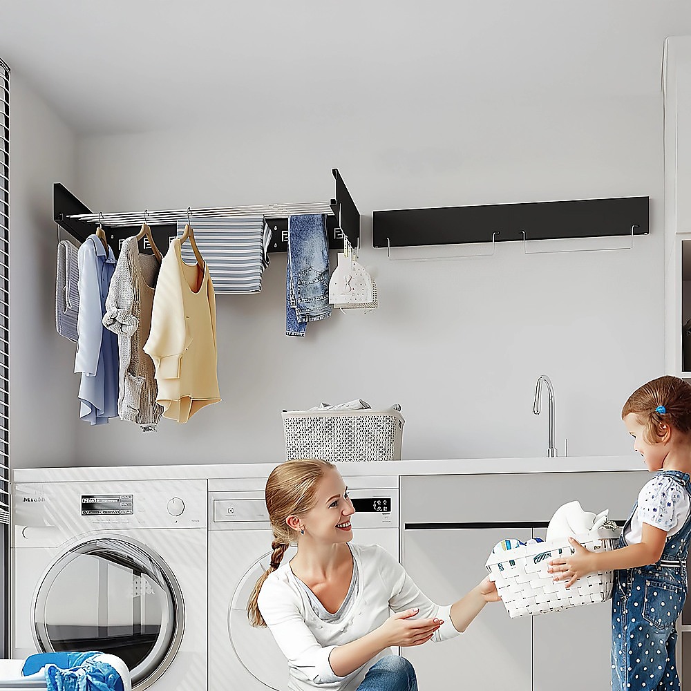 Wall Mounted Collapsible Laundry Drying Rack - Image 8