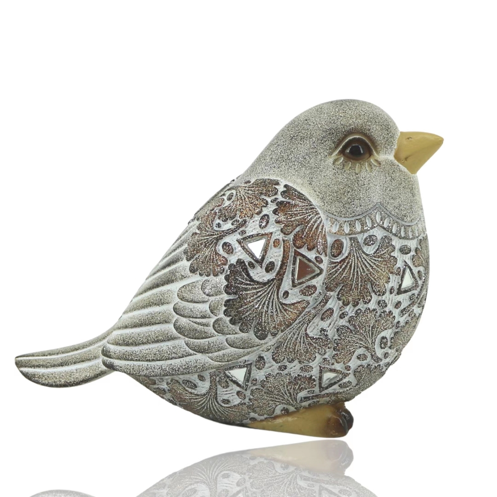 Polyresin Deco Bird Ornament 15cm
