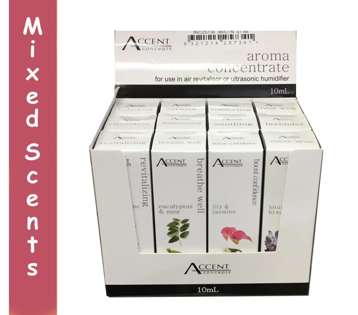 Bulk 36 Oil 10ml Assorted Fragrance Aromatherapy Set