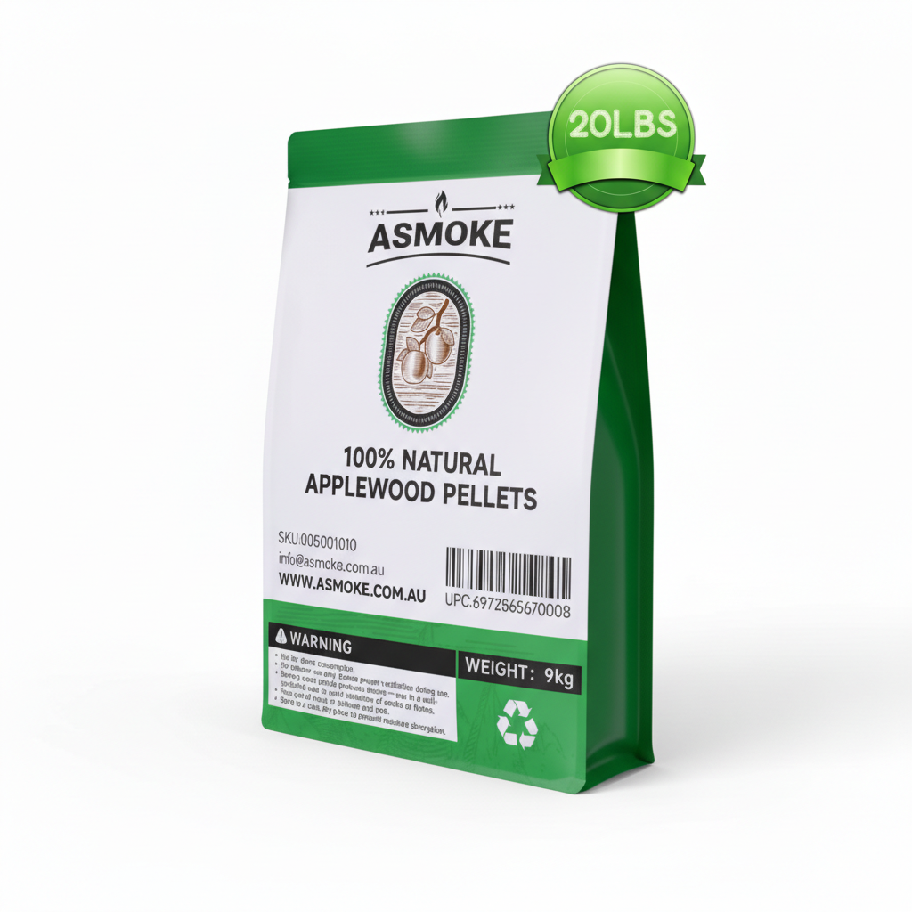 ASMOKE 20lbs Apple Wood Pellets Smoker Grill BBQ Fuel