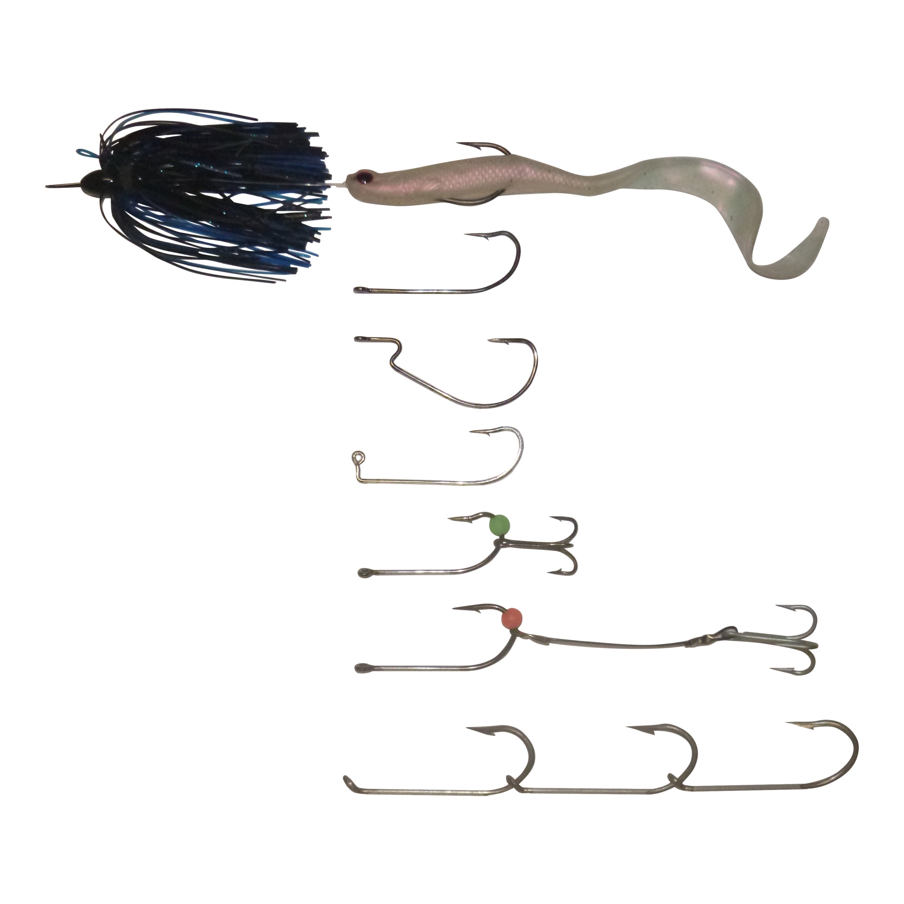 Vike 3/4 oz Skirted Microjig Green Pumpkin - Image 2