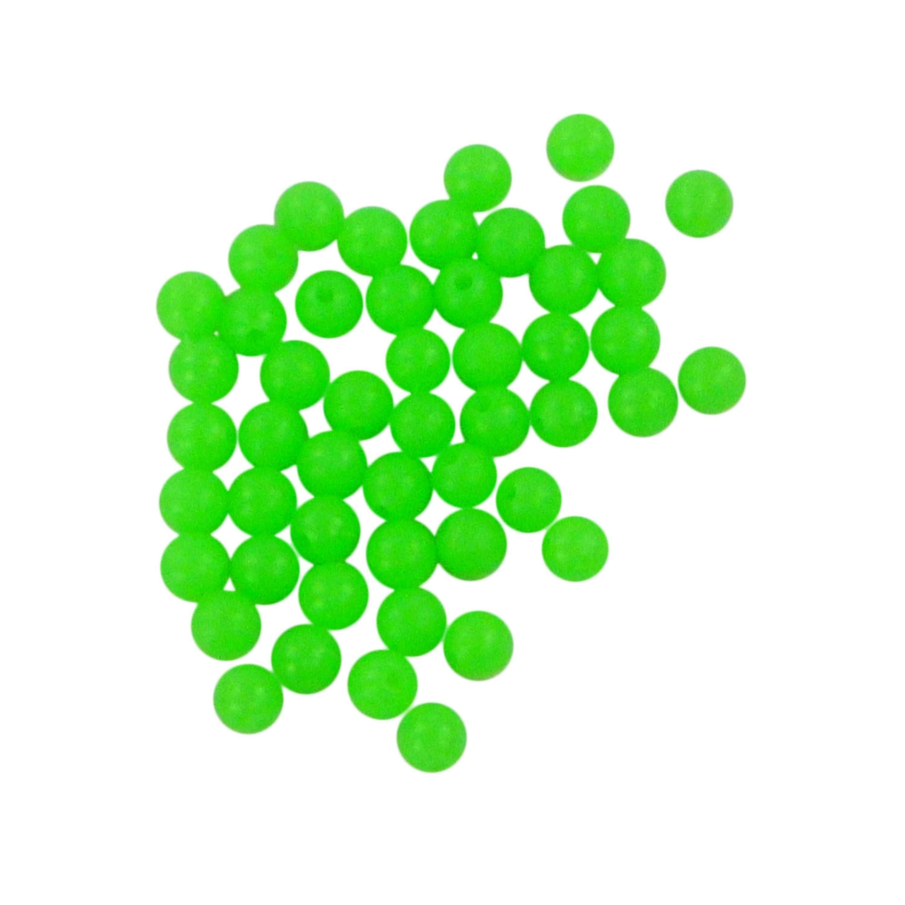 Swimerz Beads 6mm Lumo Green 50 Pack
