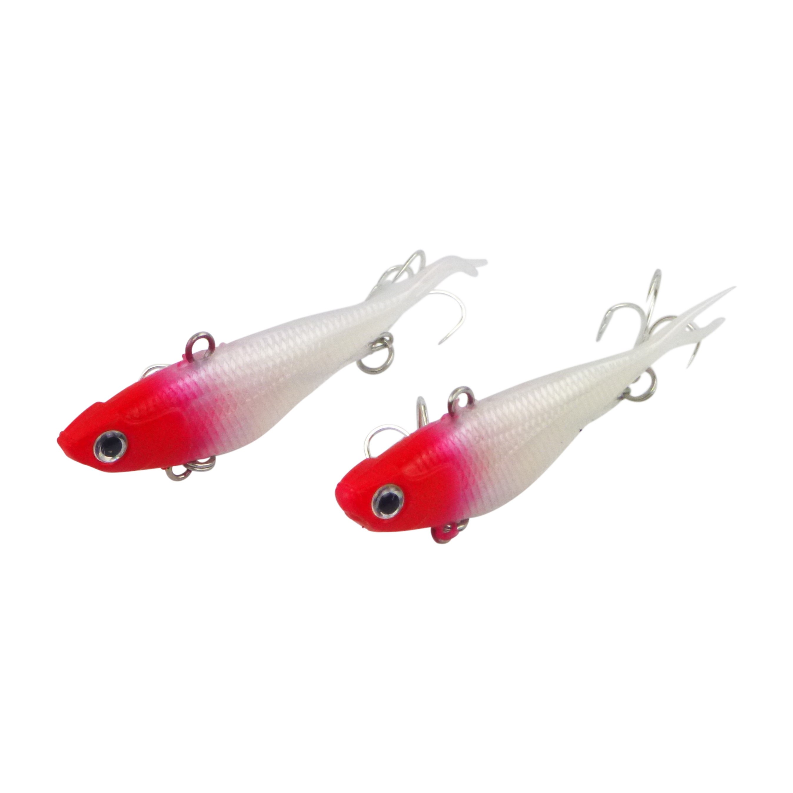 Swimerz 95mm Soft Vibe Red Head 2 Pack