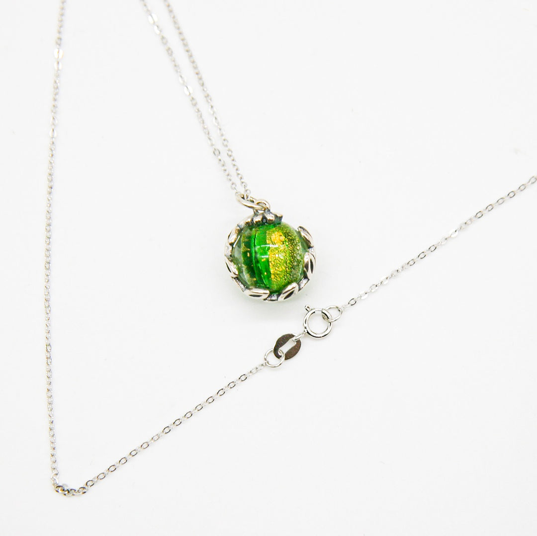 Gift Box - Aroma Necklace White Gold - Planet Aurum Verdant (Gold Green) + Purify Oil Blend - Image 6