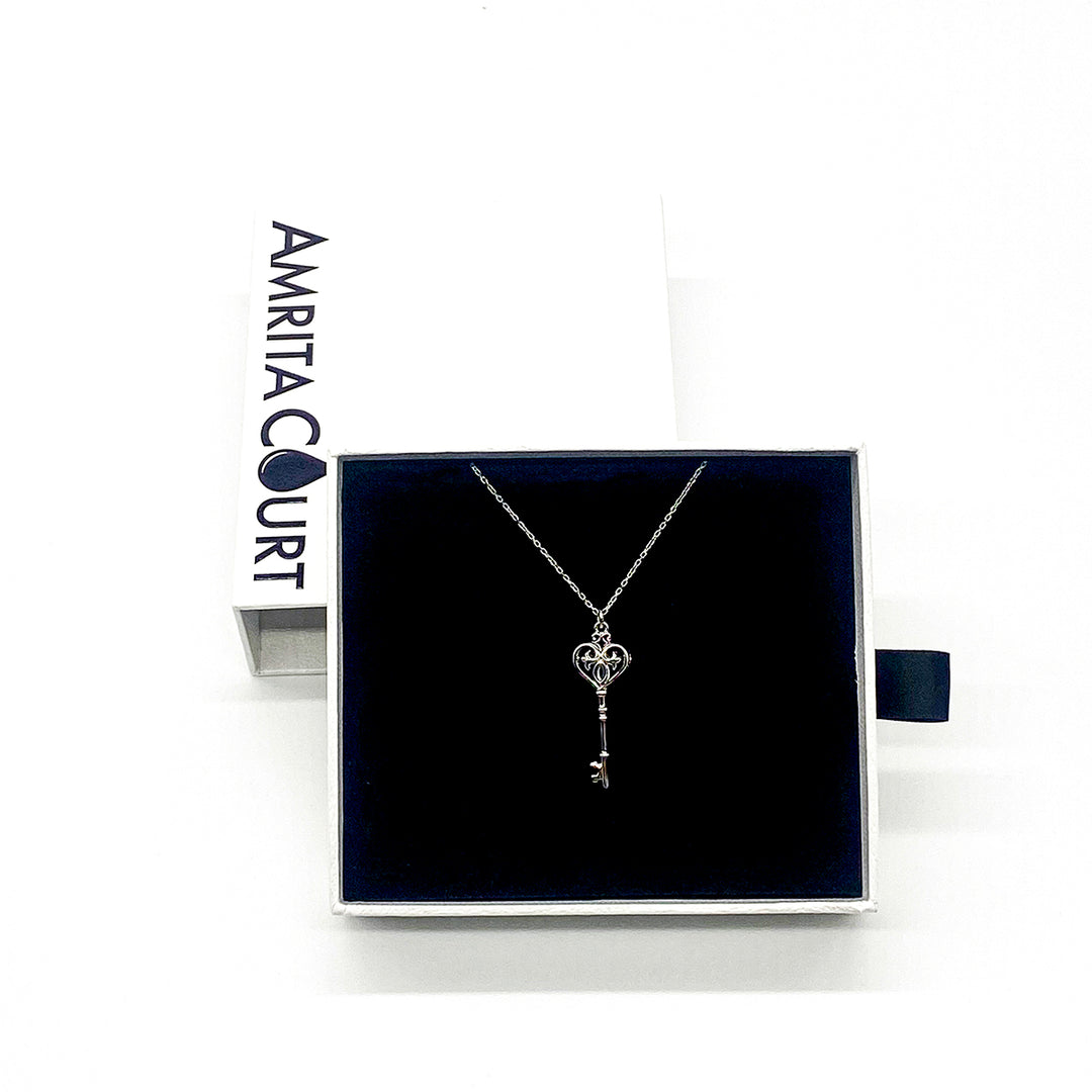 Gift Box - Key White Gold Aroma Necklace + Purify Oil Blend - Image 4
