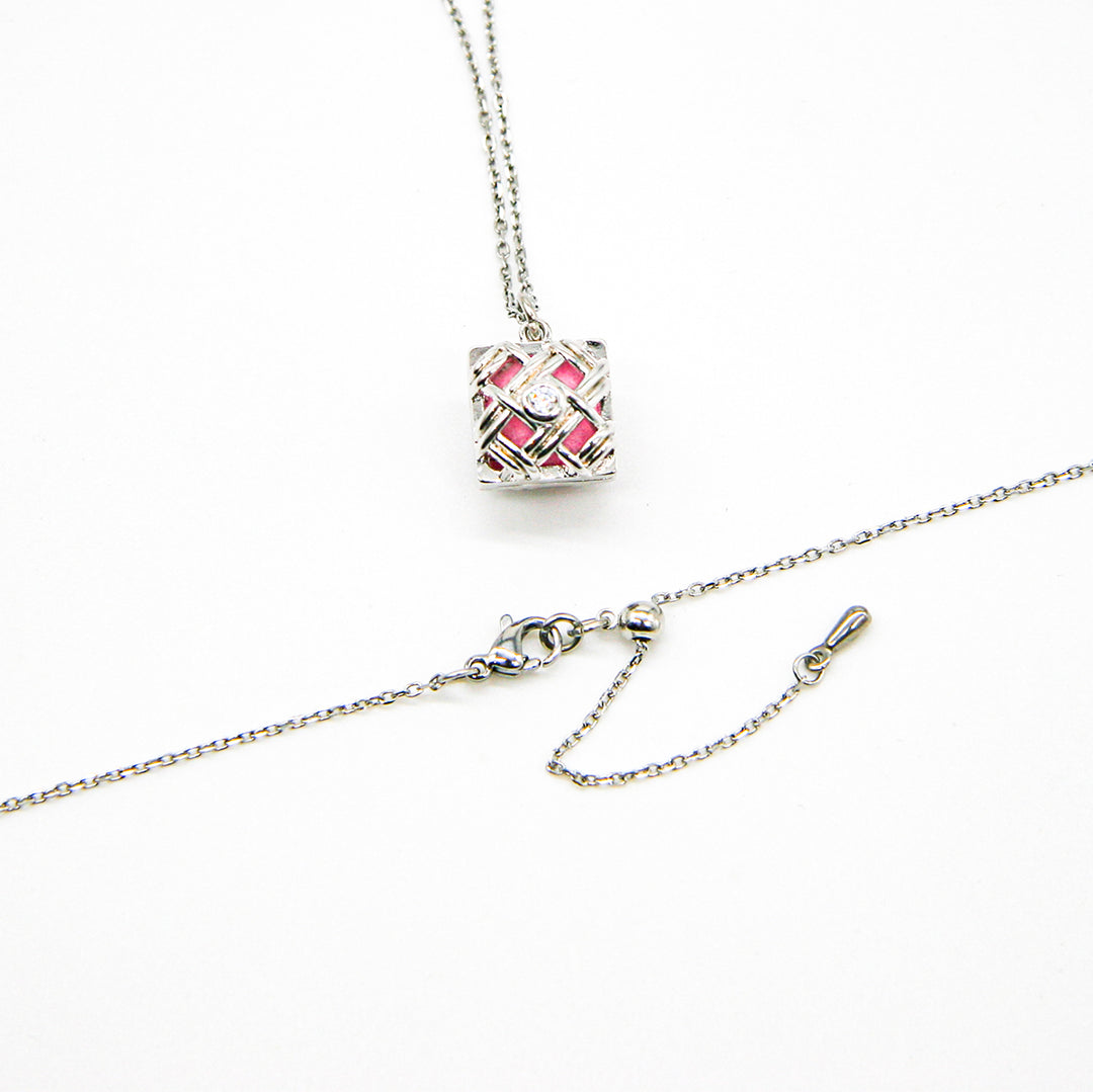 Gift Box - Chest White Gold Aroma Necklace + Purify Oil Blend - Image 7