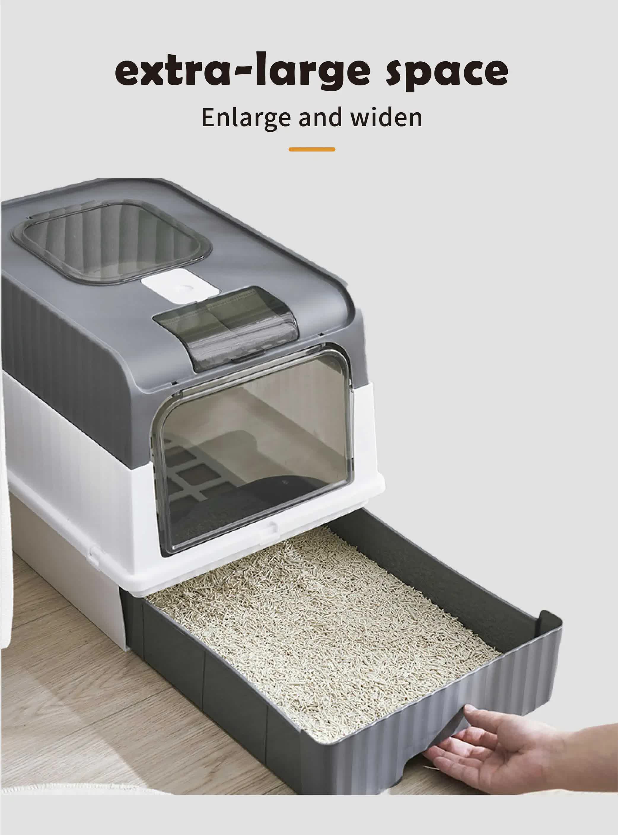 Automatic UV Sterilizing Cat Litter Box -Enclosed Design, Odor Control, and UV Germicidal Technology - Image 3